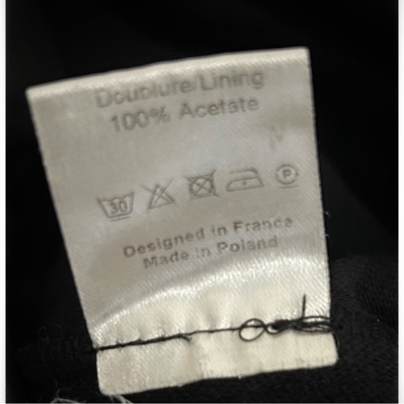 Anne Willi Paris Black Quilted Drop Waist Long Sleeve Dress, Size 1=6 - Picture 13 of 14